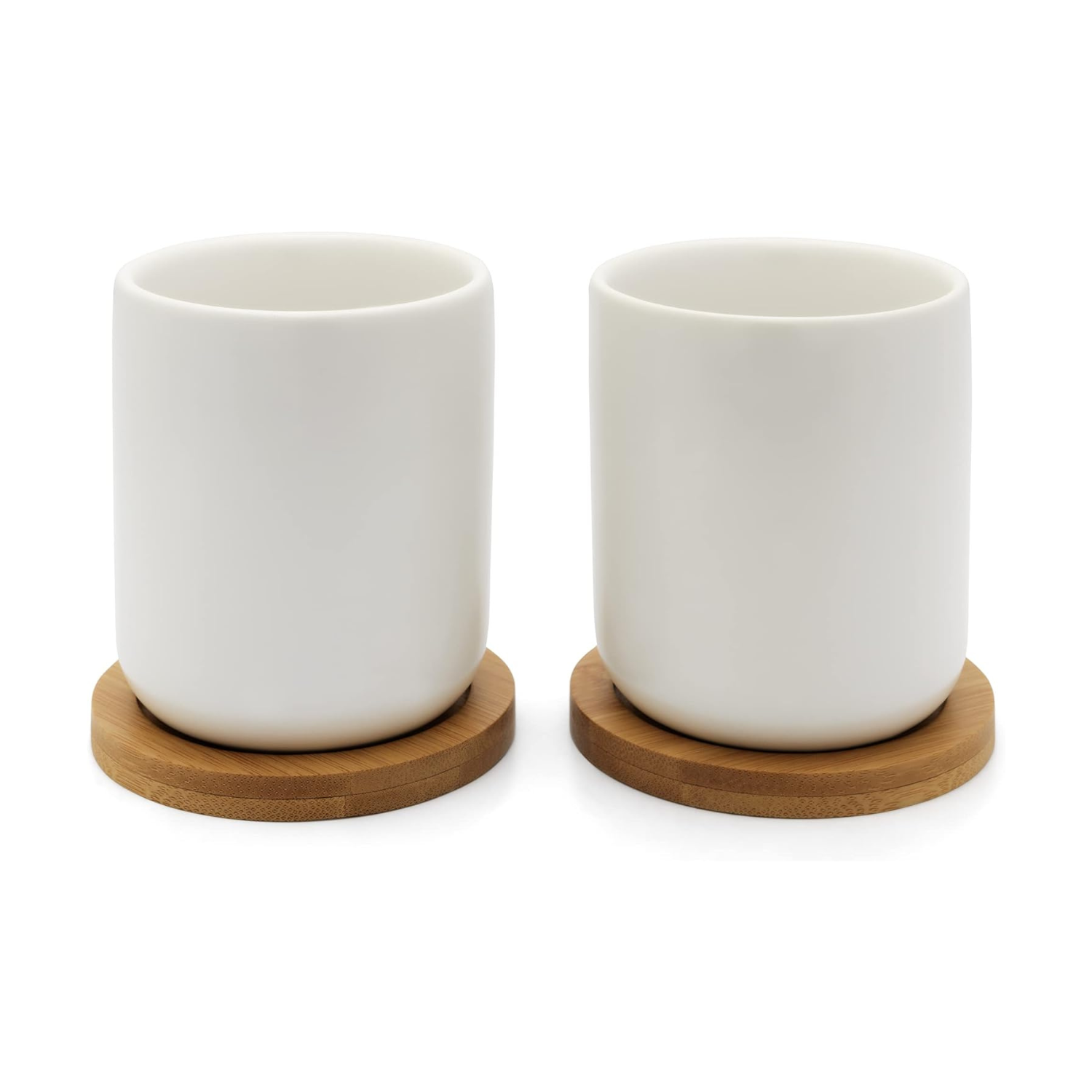 1x2 Bredemeijer Tea Mug Set 200ml Bamboo Coaster
