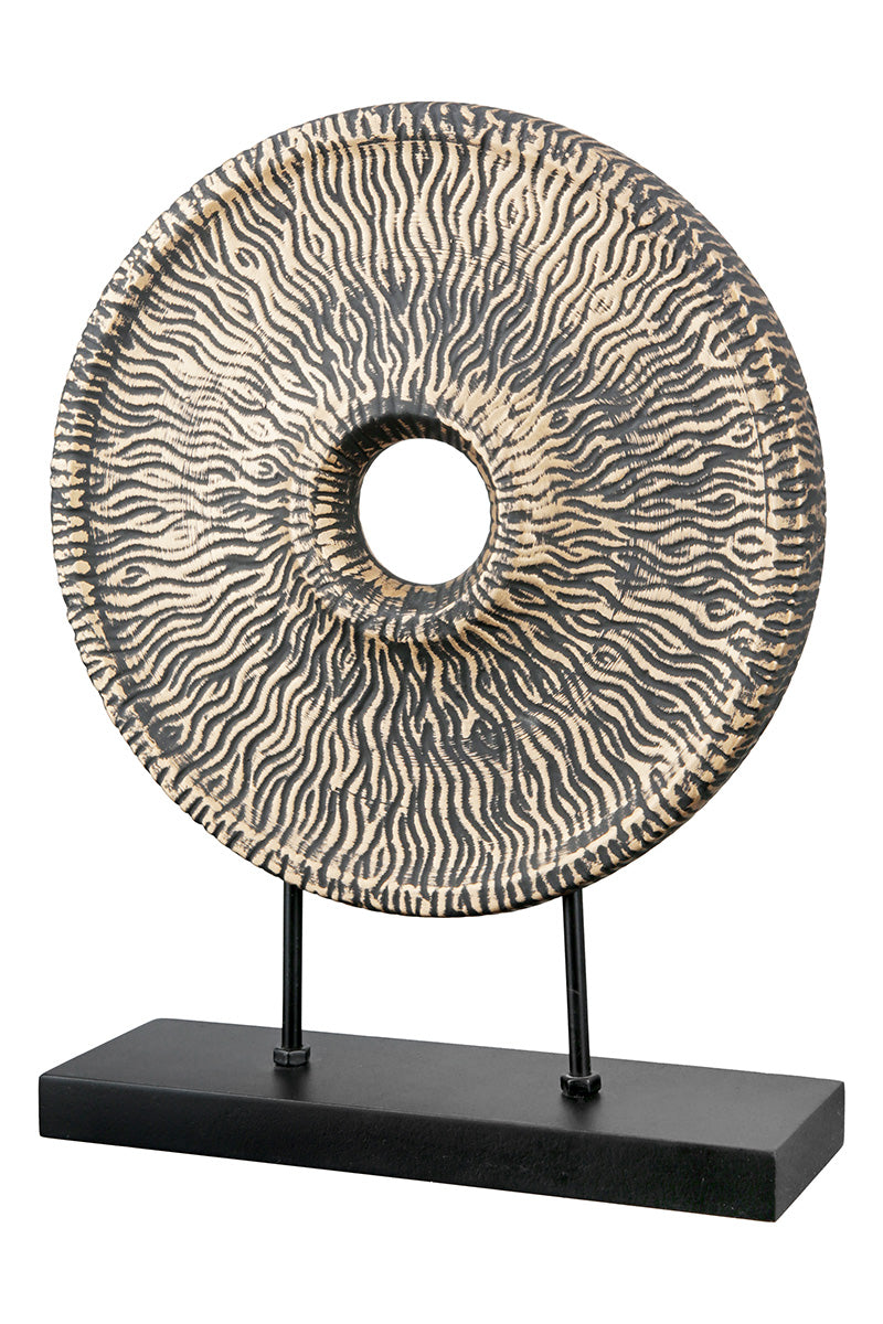 Tigre Keramiek Sculptuur Goud