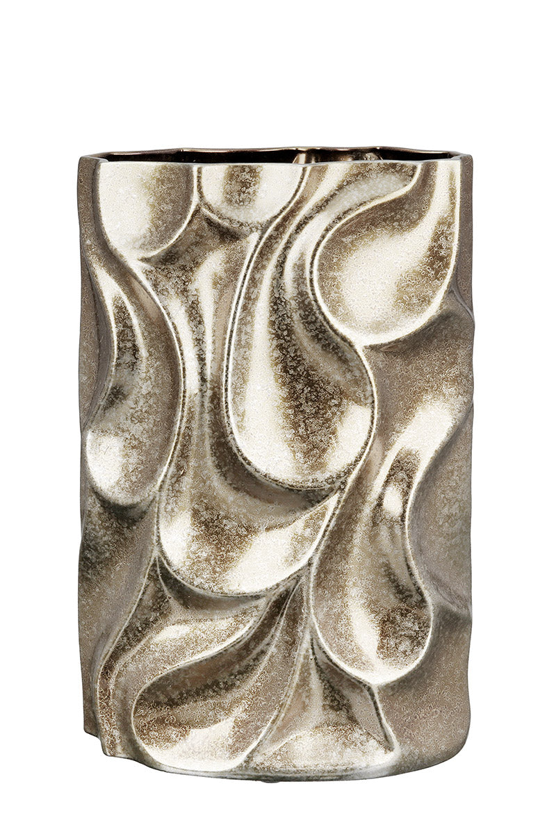 Relief Vaas Zilver 26.5/37 cm