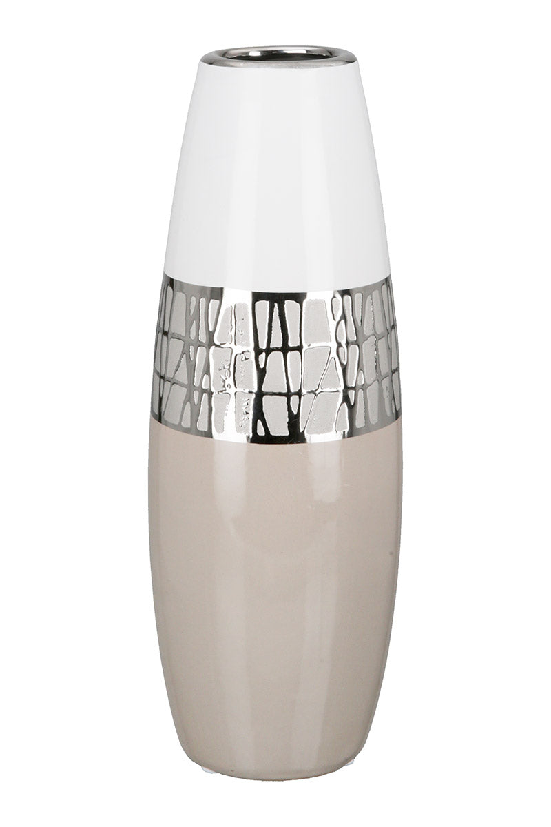 Pico Vaas Beige-Wit 29 cm