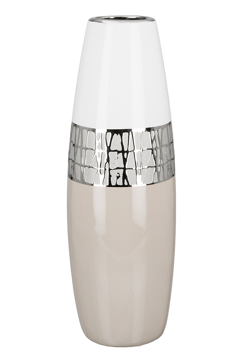 Pico Vaas Beige-Wit 36 cm