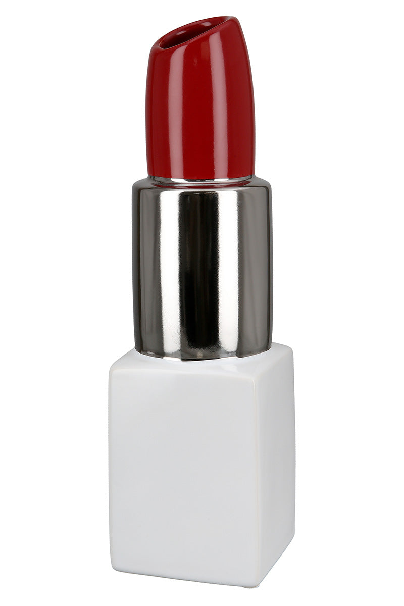Milano Vaas Rood-Zilver 20 cm