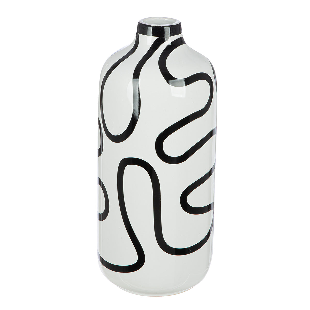 Curved Line Flesvaas Wit 25 cm