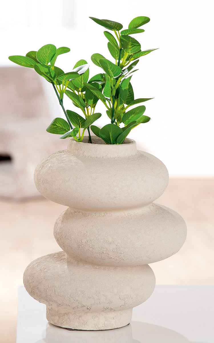 Stone Koepelvaas Lichtgrijs 21/29 cm