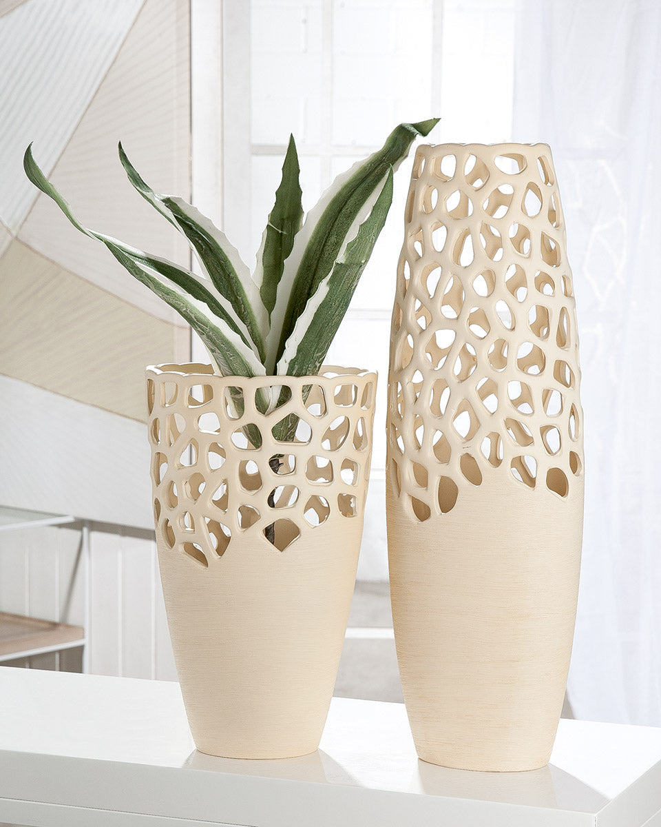 Bologna Kegelvaas Crème 38 cm