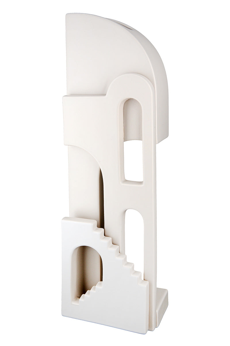 Faccia Vloervaas Beige 46 cm