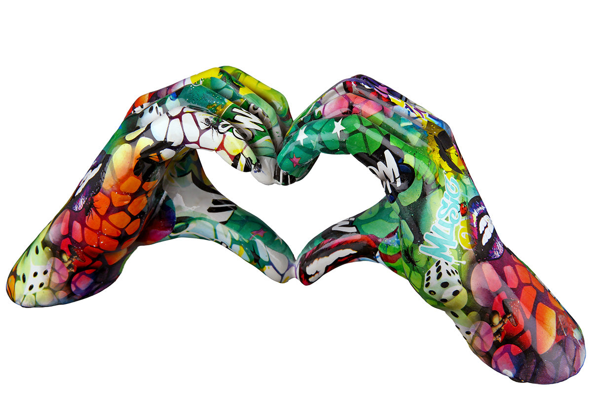 Decoratief Hart Street Art Groen