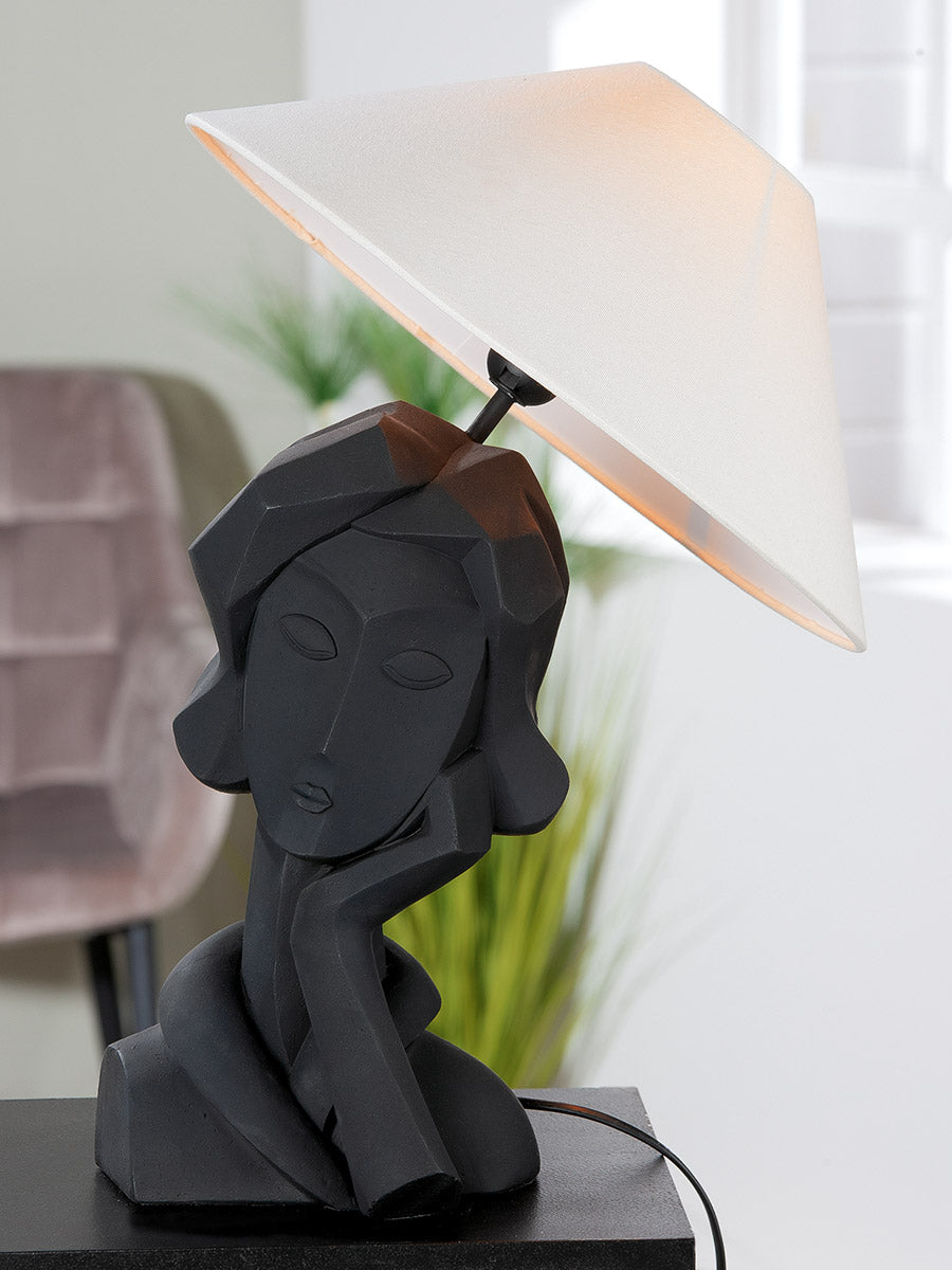 Jolie Vrouw Tafellamp Zwart Design