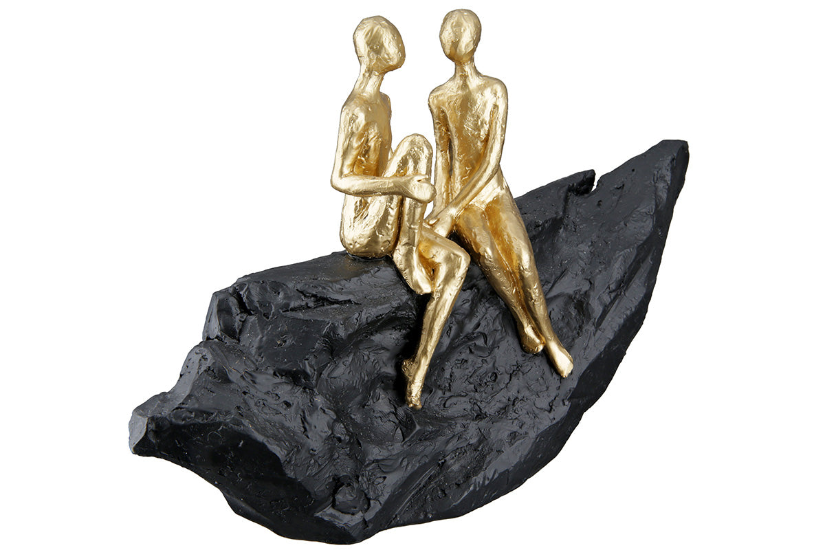 Verliebt Sculptuur Zwart-Goud