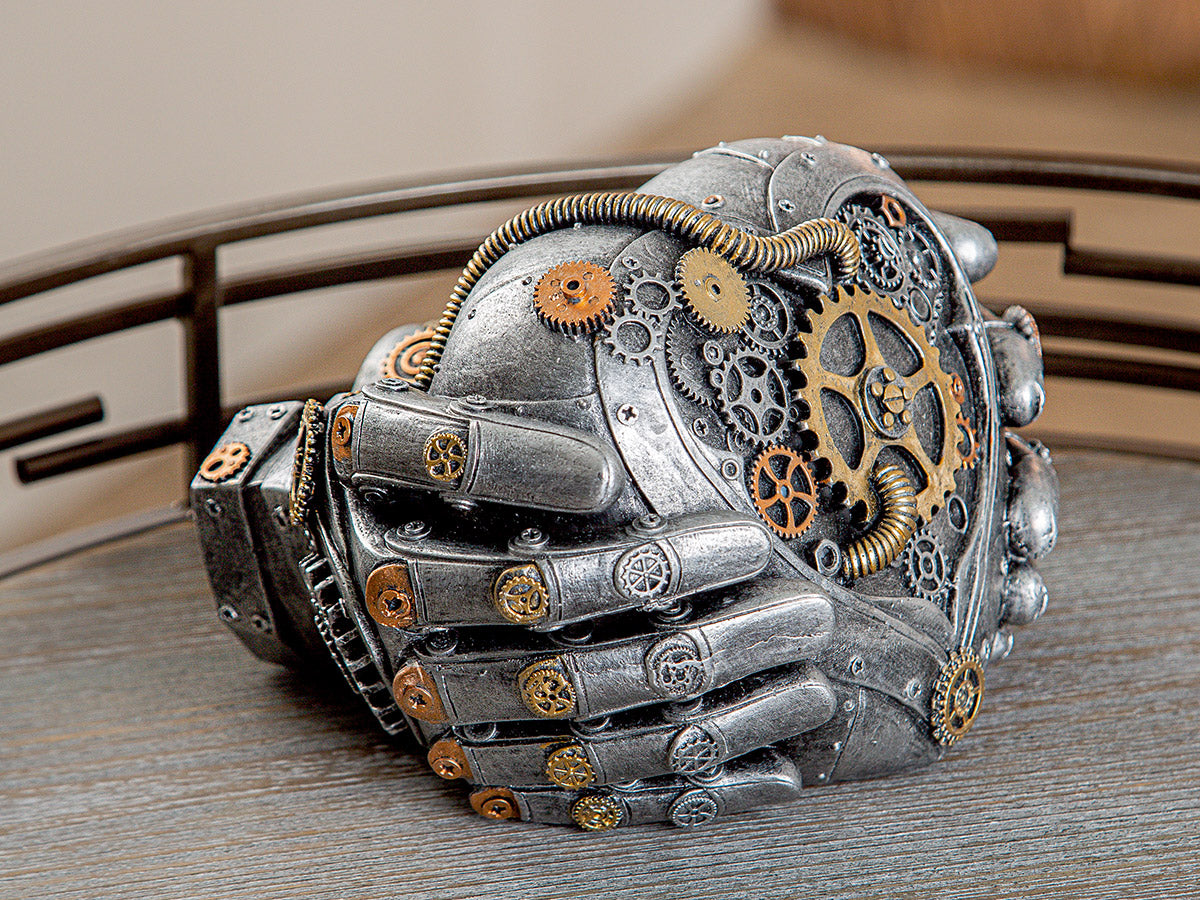 Steampunk Hart in Handen 15 cm