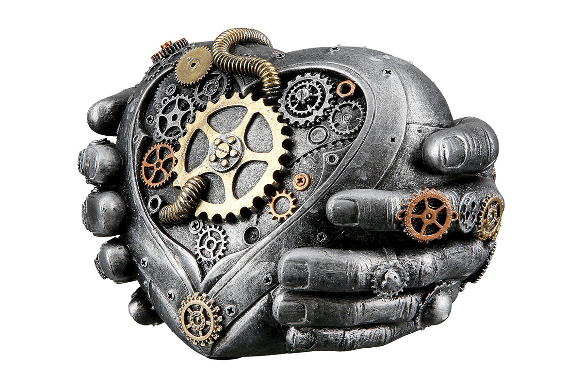 Steampunk Hart in Handen 15 cm