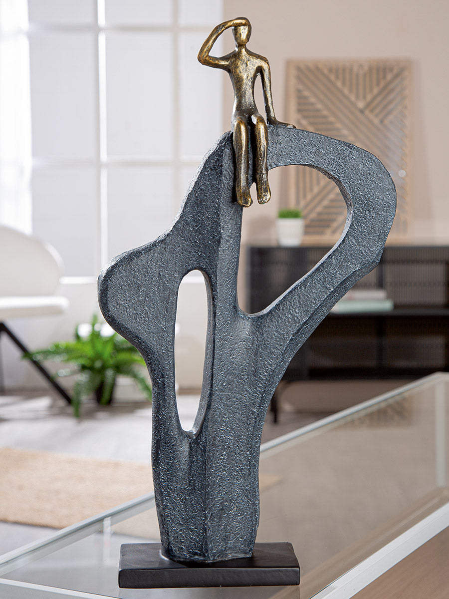 Blick in die Ferne Sculptuur Brons