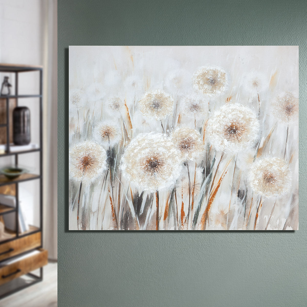 Pusteblumen-Feld schilderij 100 cm