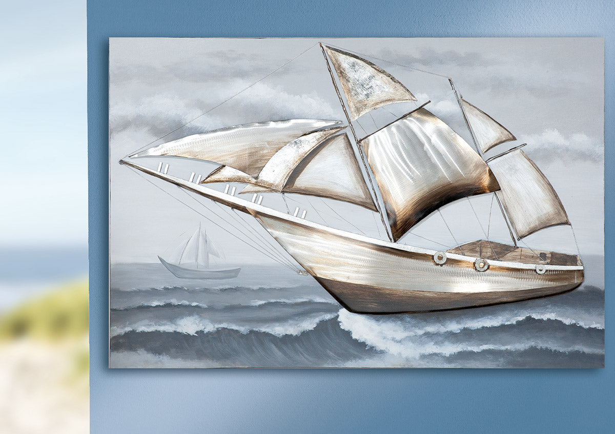Segelboot 3D schilderij 150 cm