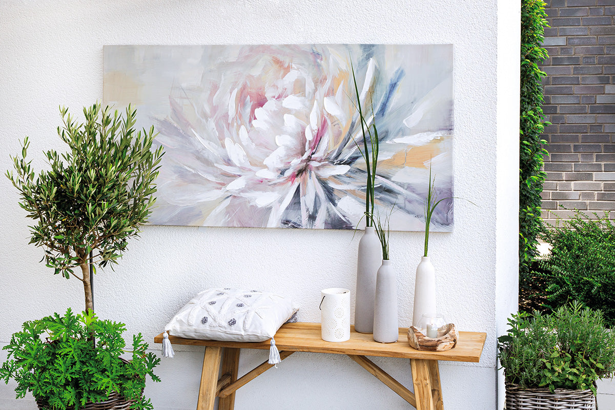 Magnolie bloemenschilderij 140 cm