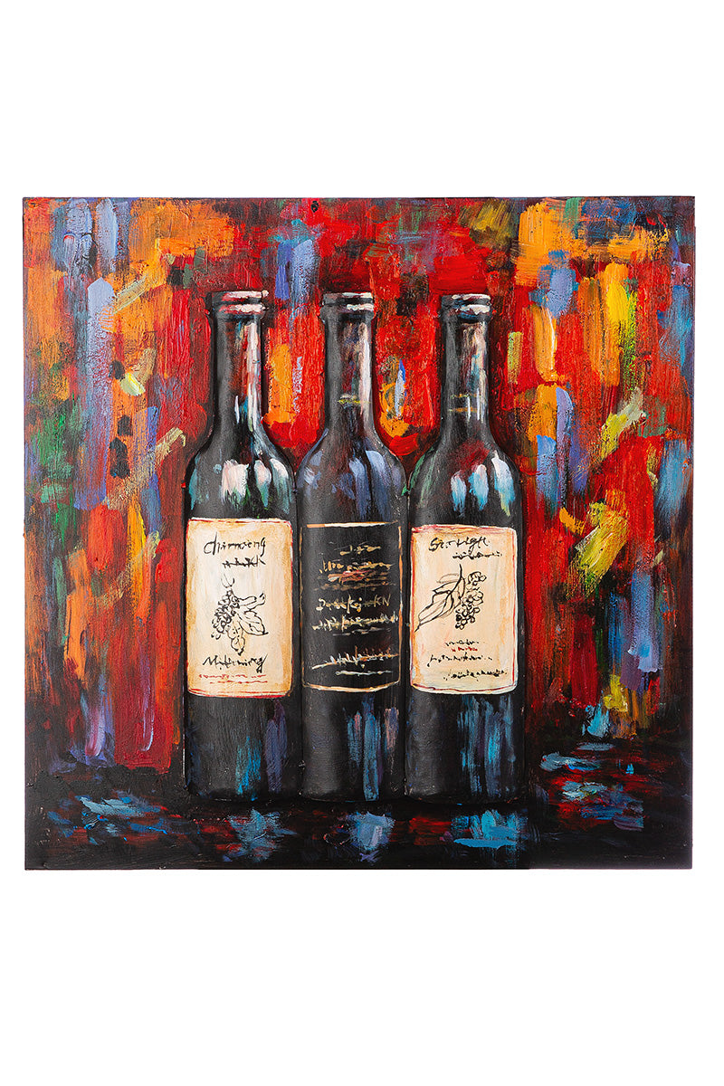 In vino veritas 3D wijnwanddecoratie