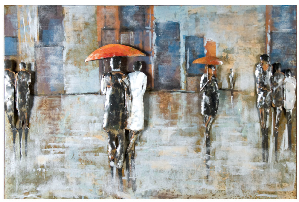 Rainy Day 3D wanddecoratie 120 cm