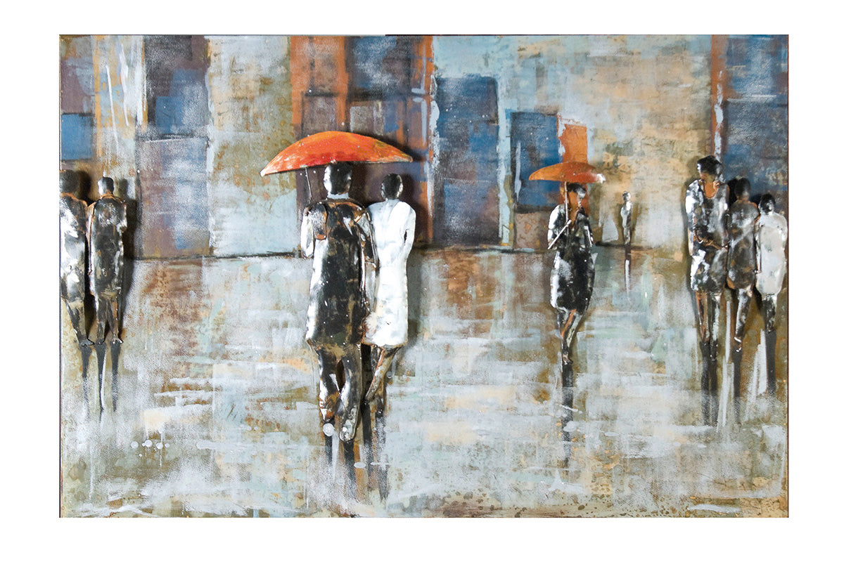 Rainy Day 3D wanddecoratie 120 cm