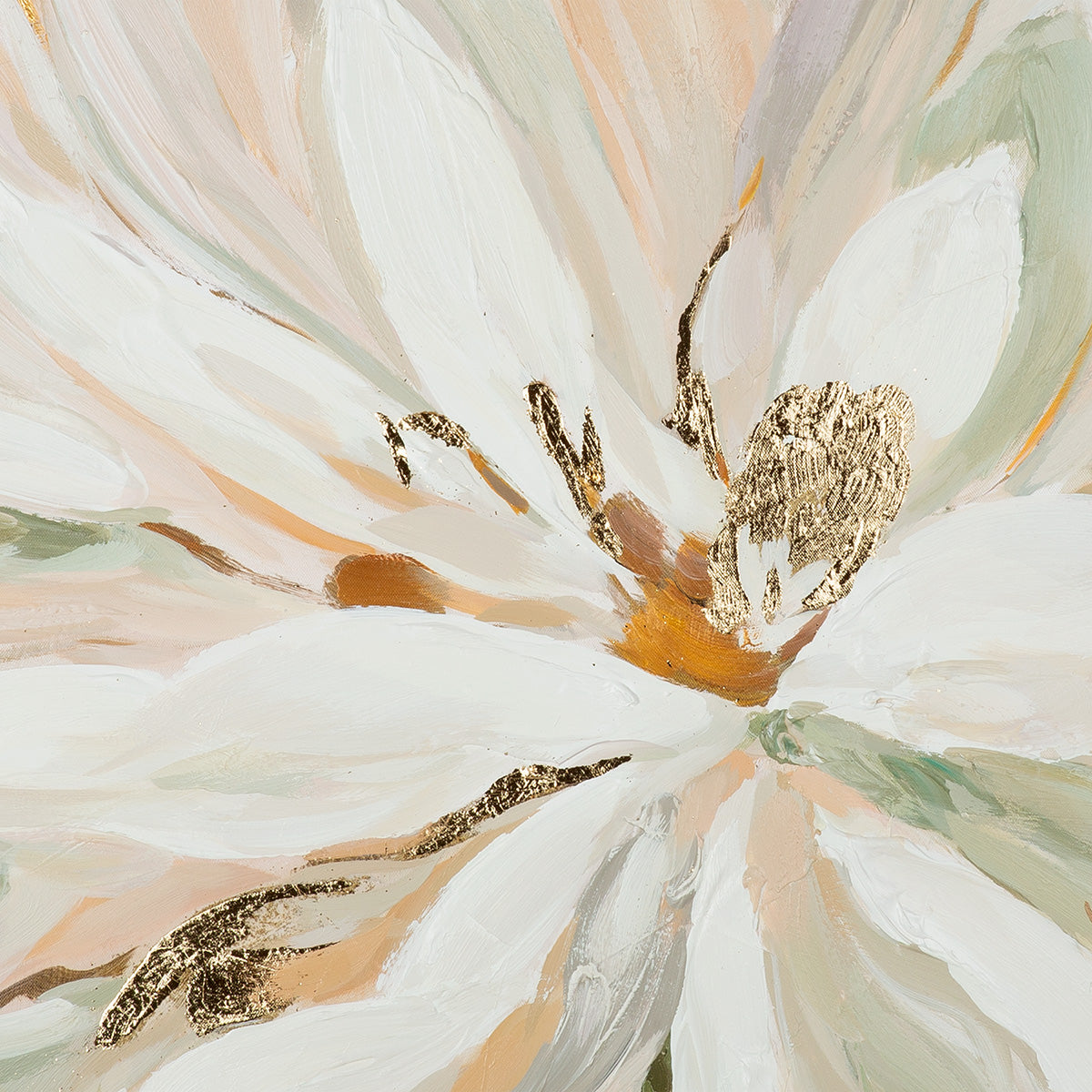 Goud-wit schilderij Golea 120 cm