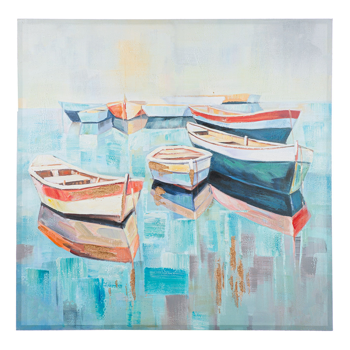 Malta boot schilderij 100 × 100 cm