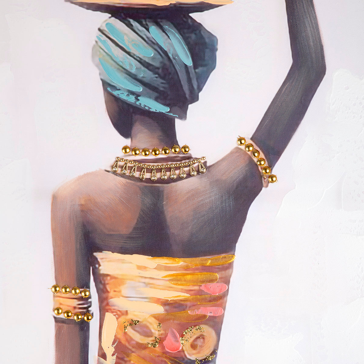 Makeda vrouwenschilderij 152 cm