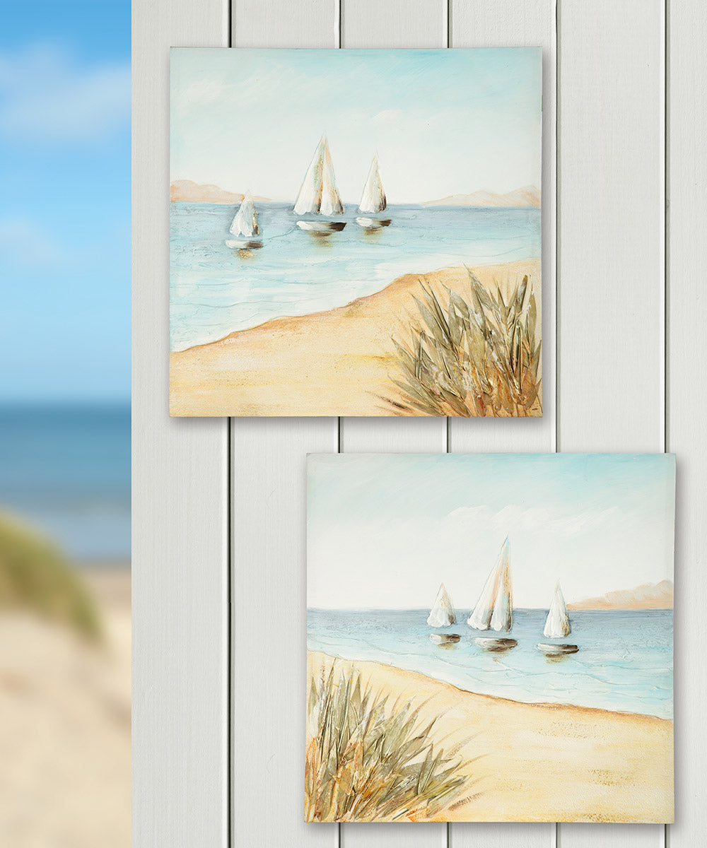 Stavoren strand schilderij 60 cm