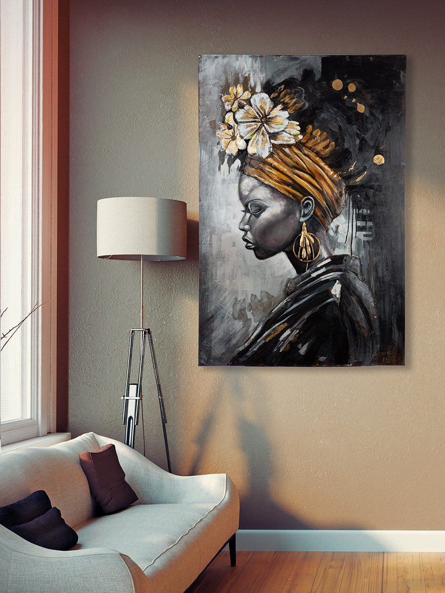 Beauty in black 3D wanddecoratie