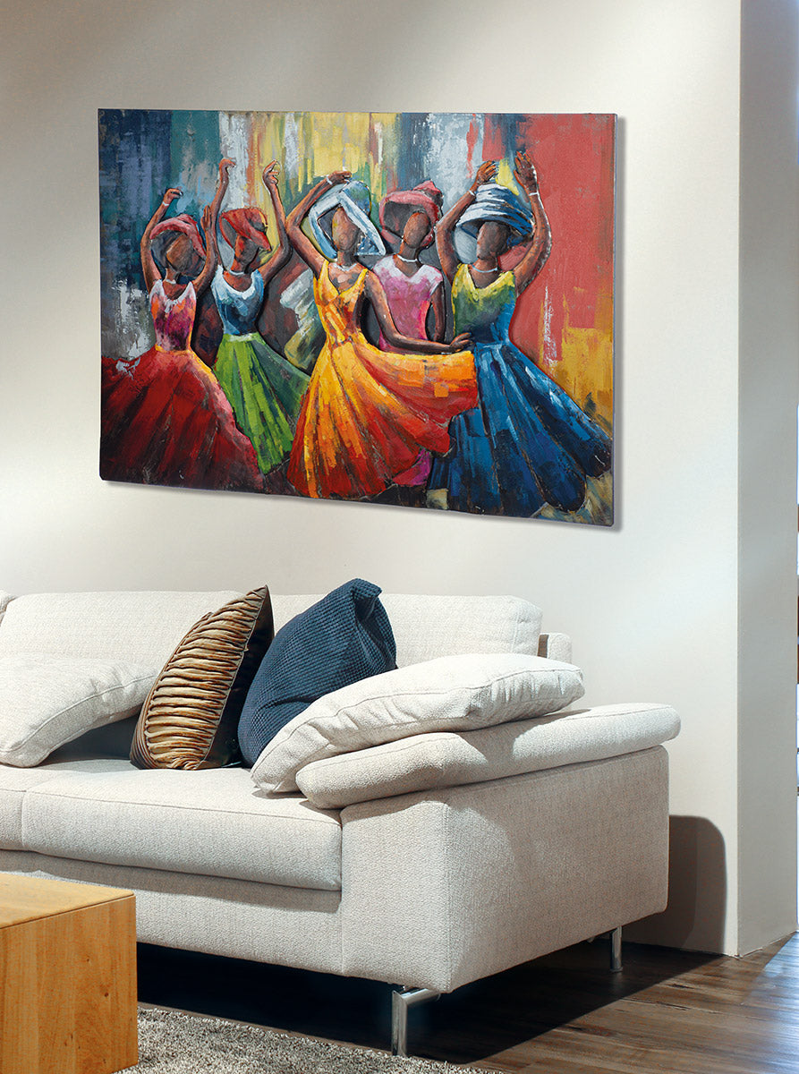Lets dance 3D wanddecoratie 120 cm