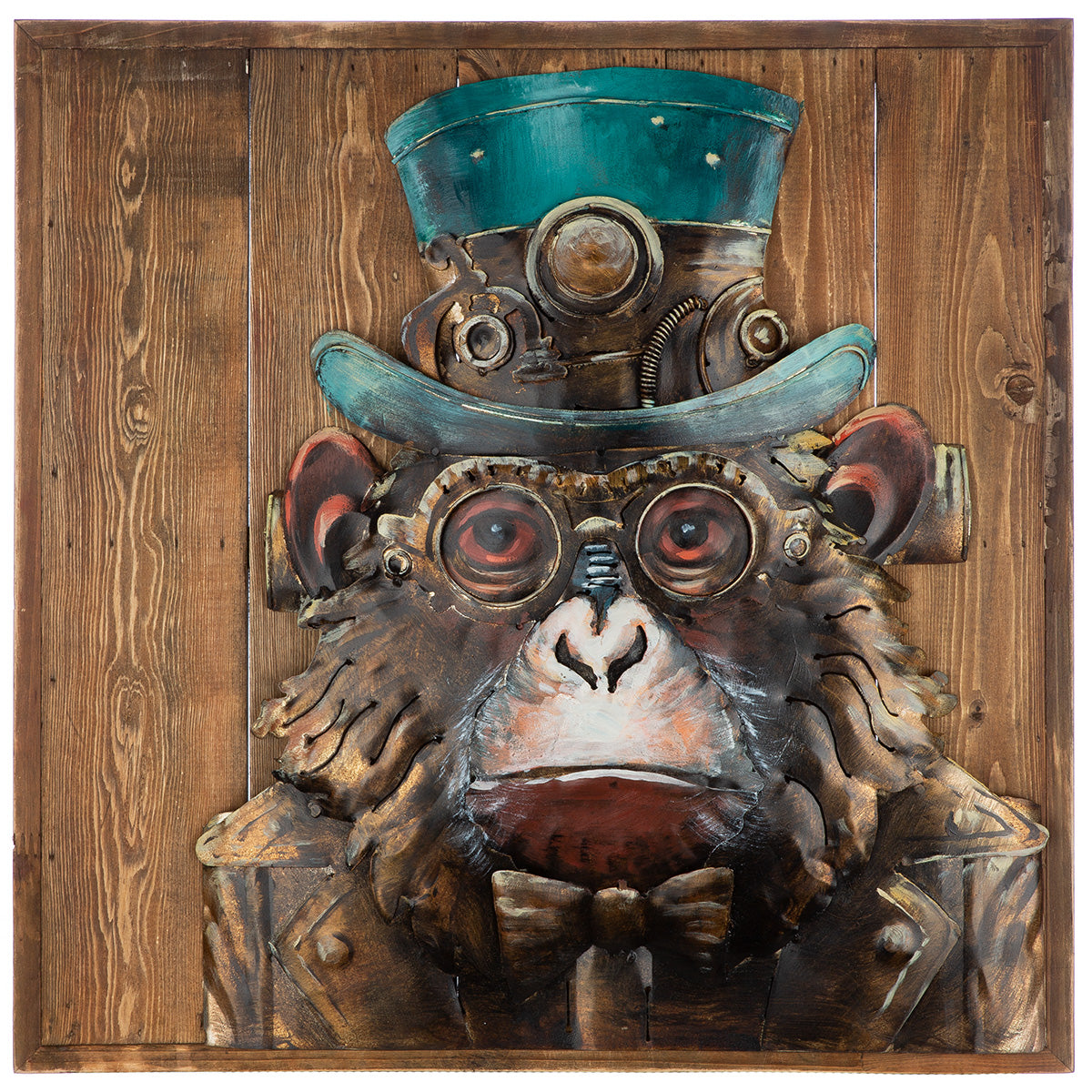 Steampunk Ape 3D wanddecoratie 50 cm
