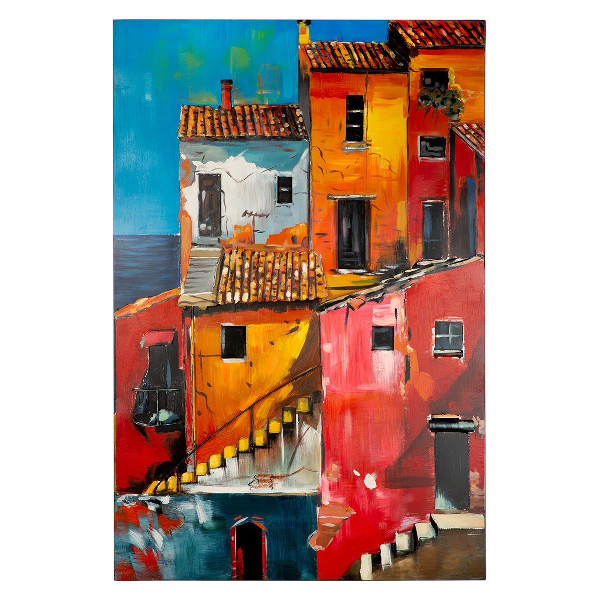 Vernazza 3D wanddecoratie 120 cm