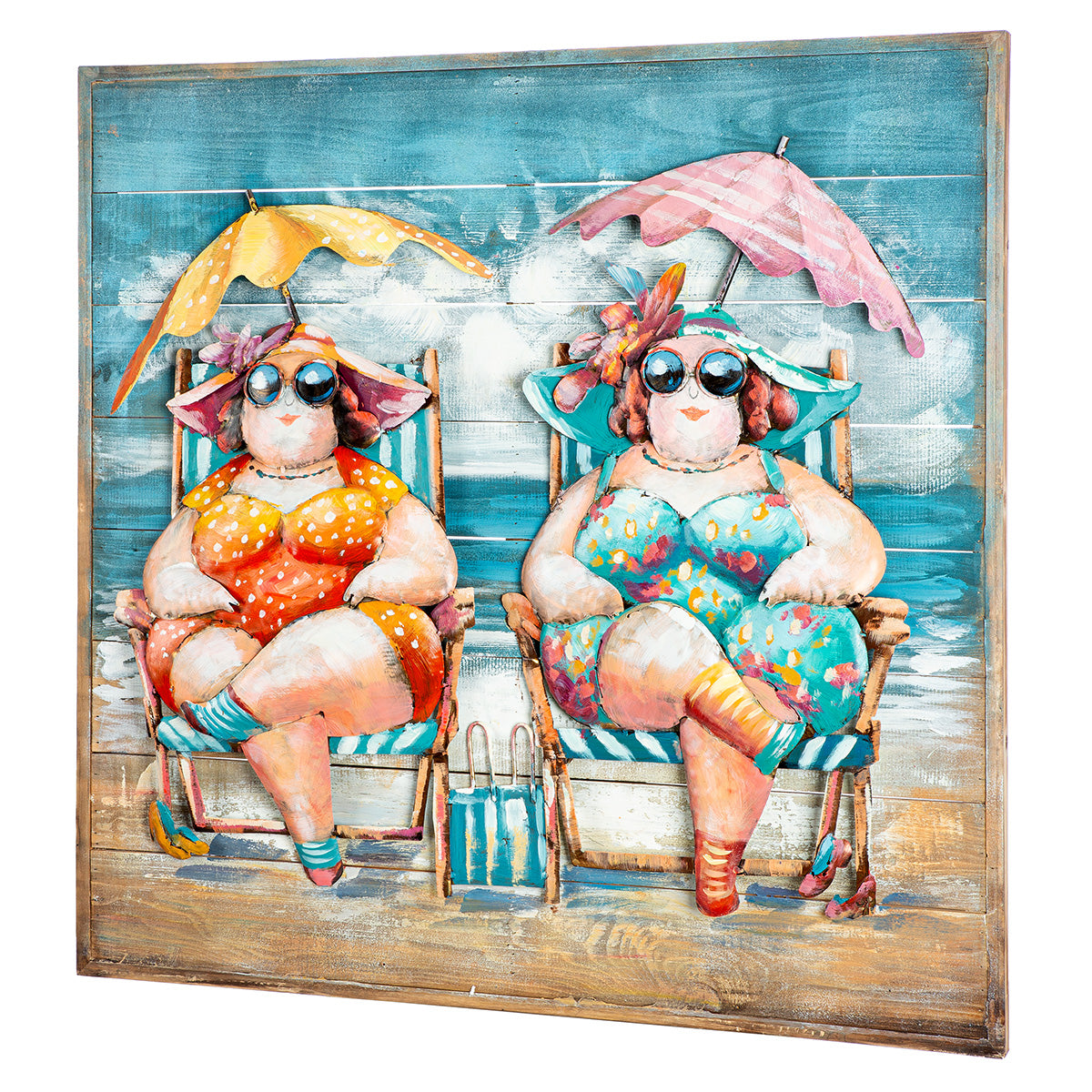 Sun Ladies 3D wanddecoratie 80 cm
