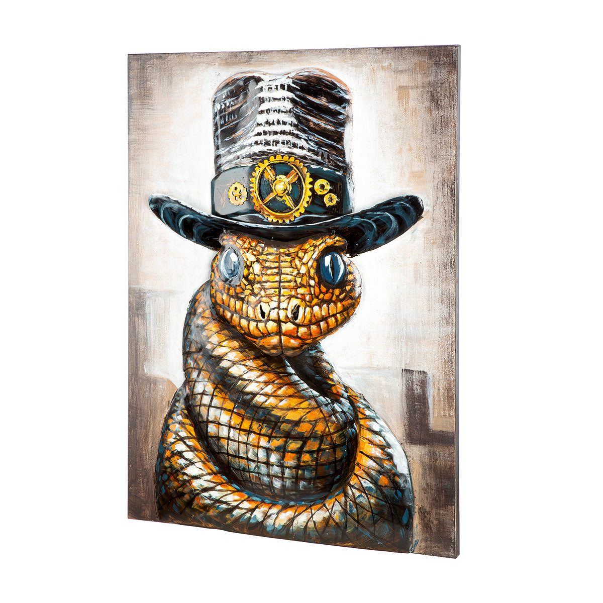 Snake with attitude 3D wanddecoratie