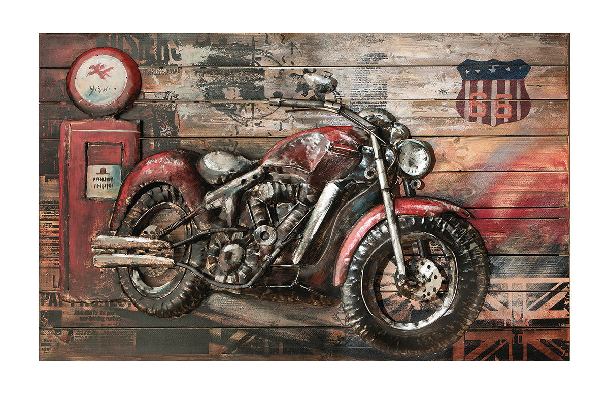 Red Beast 3D motorwanddecoratie