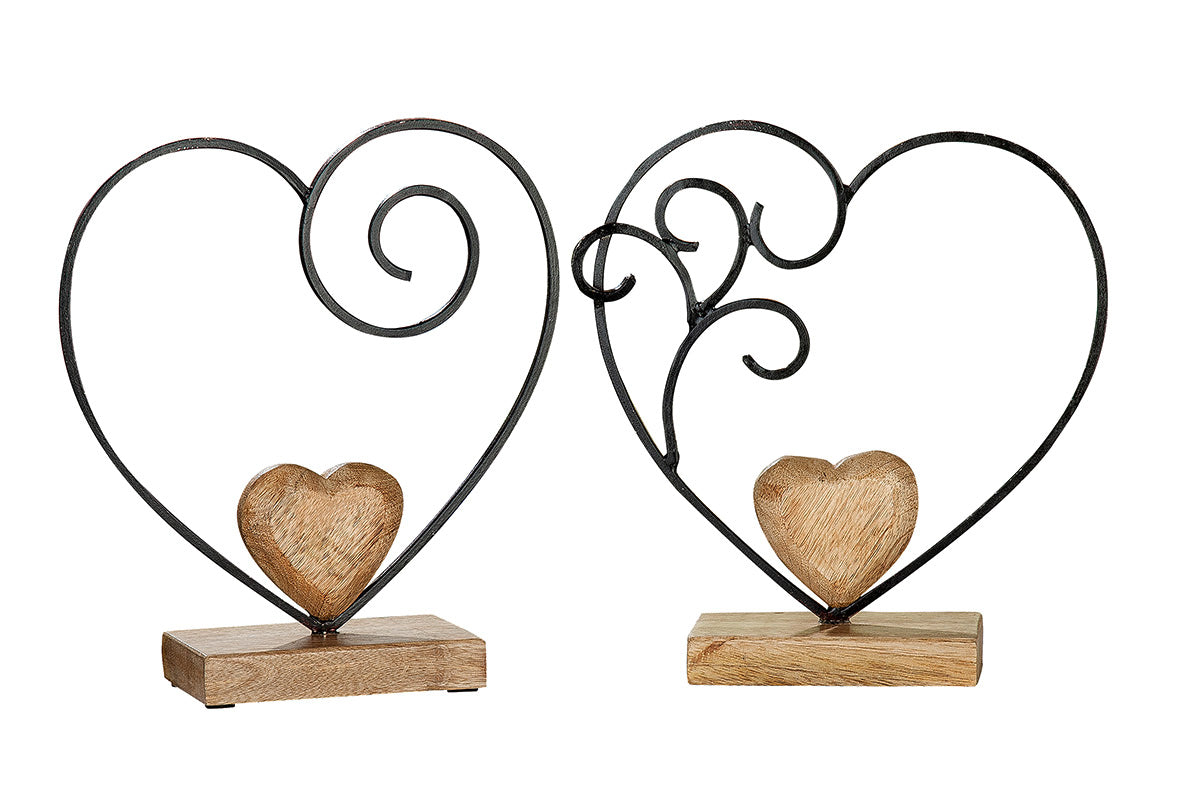 Staand Hartreliëf Romantisch 19 cm