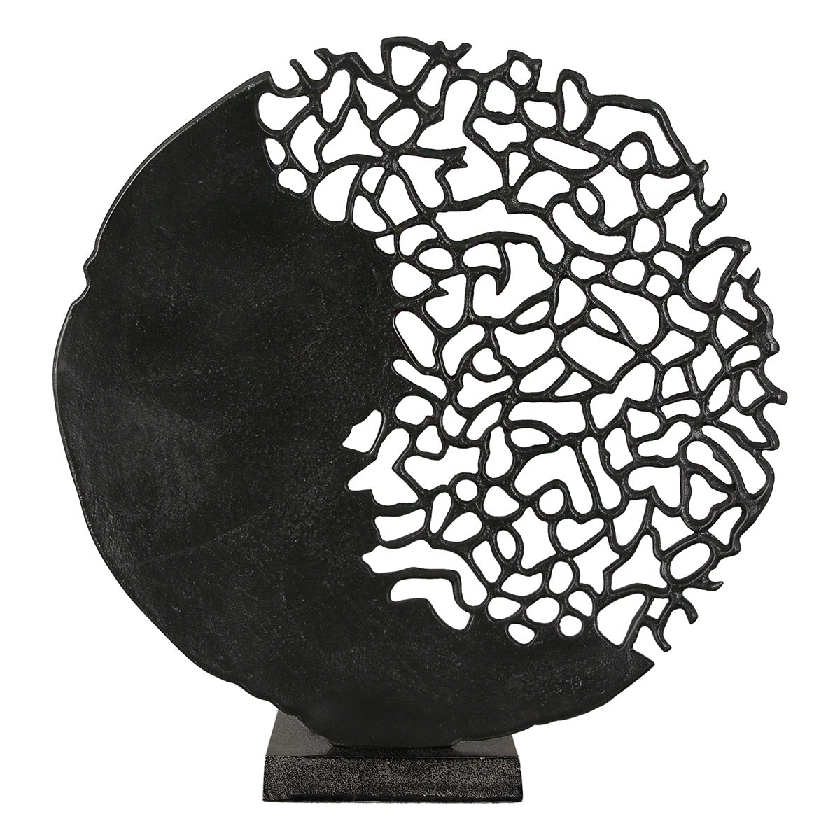Osaka Ronde Aluminium Sculptuur Zwart