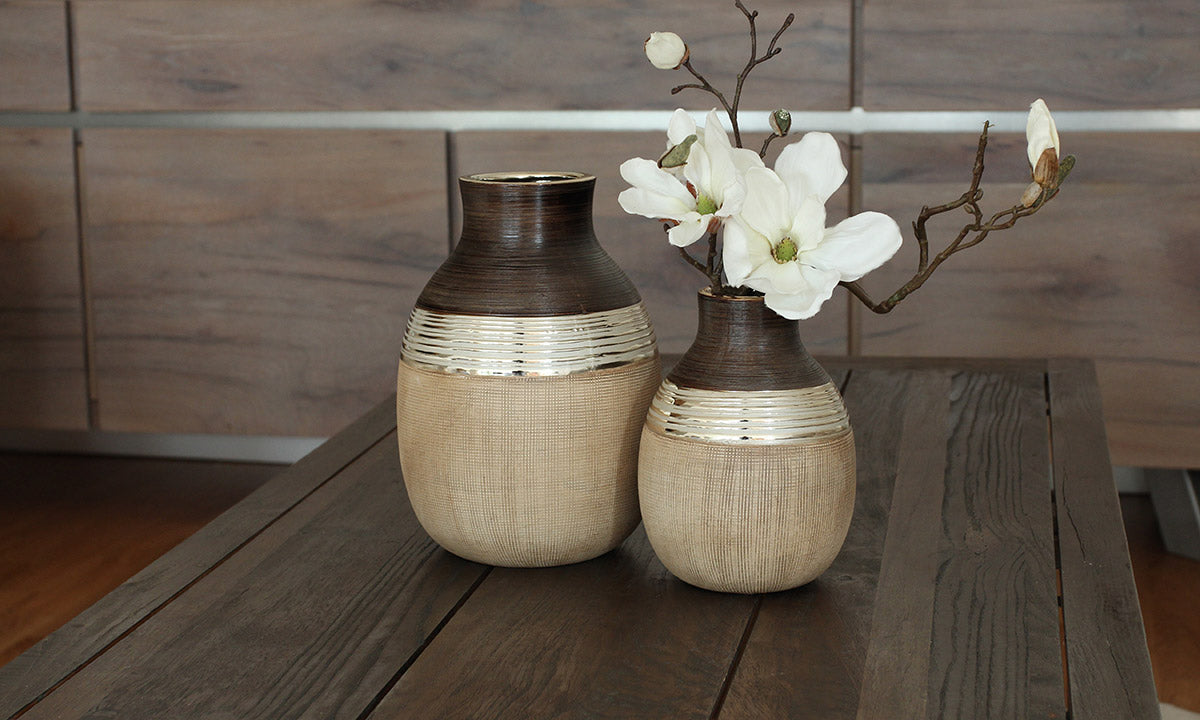 Bradora Flesvaas Beige Bruin
