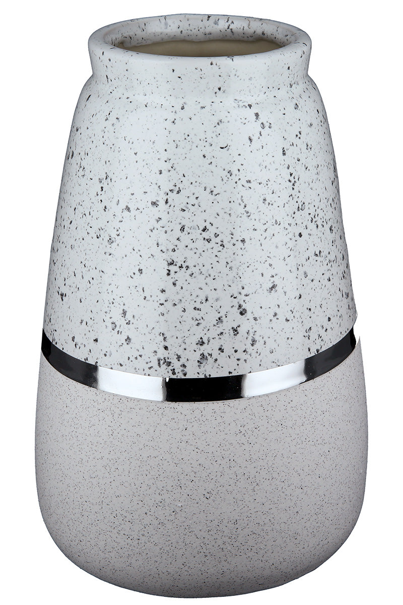 Algarve Vaas Grijs-Wit 22 cm