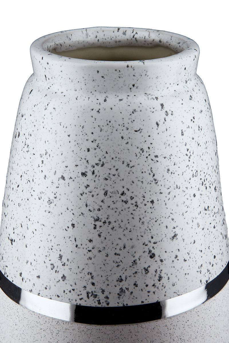 Algarve Vaas Grijs-Wit 22 cm