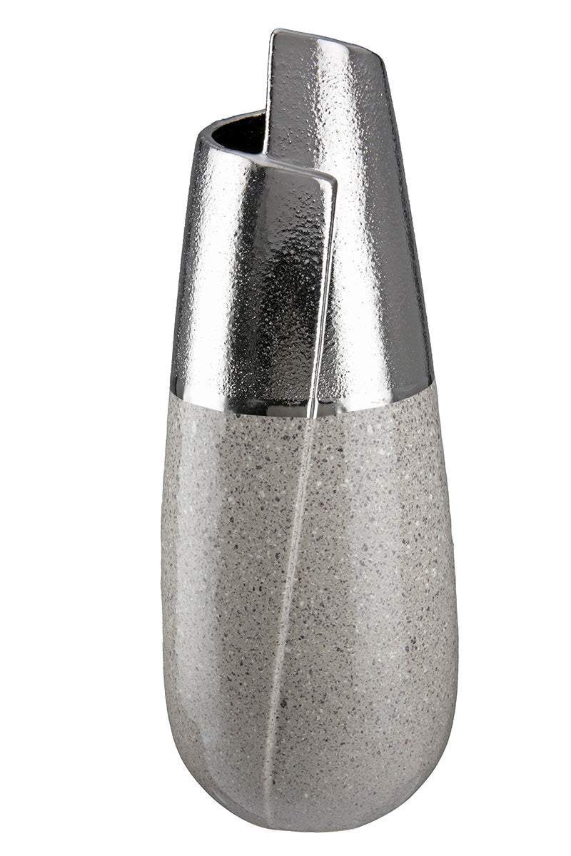 Marmo Vaas Grijs-Zilver 28/37.5 cm