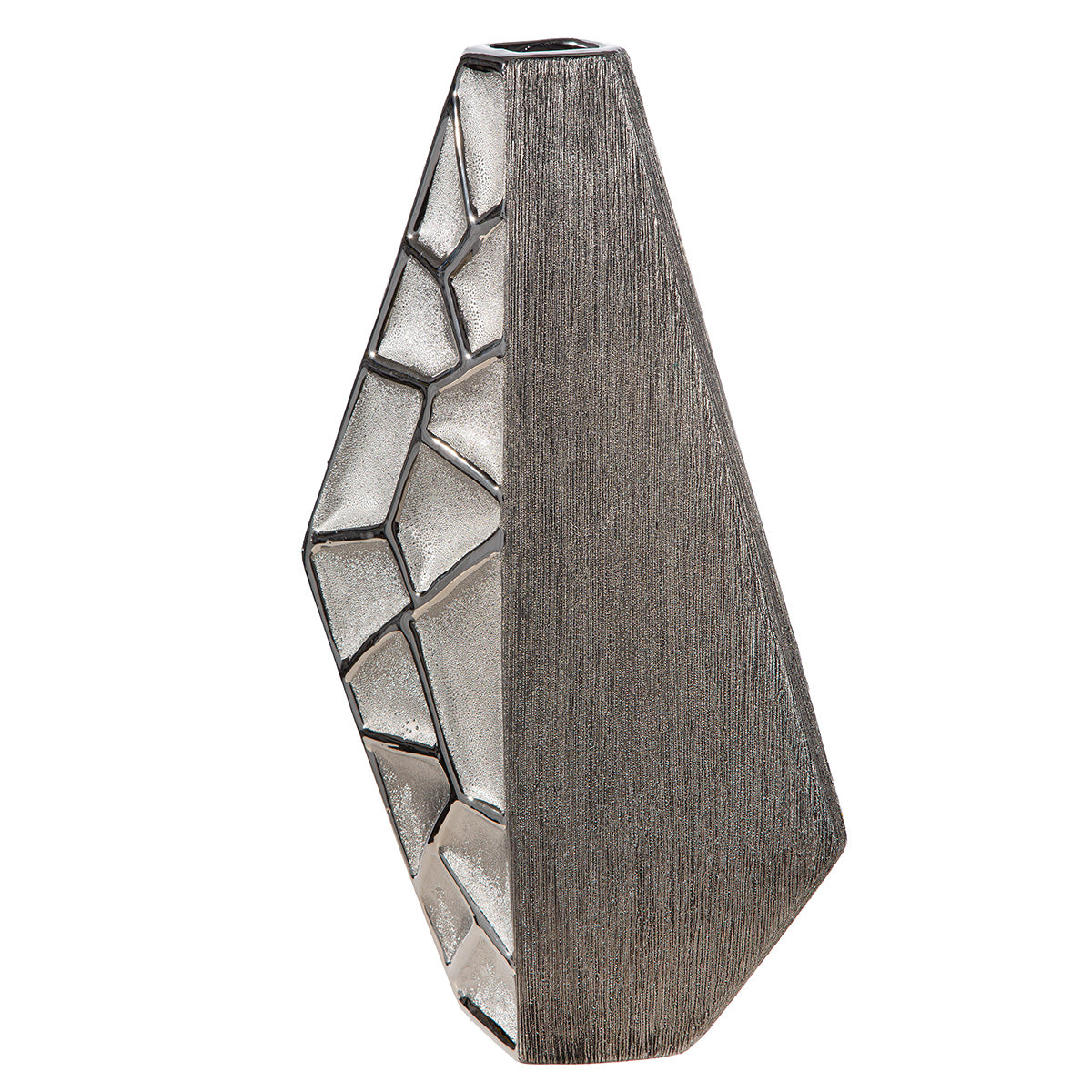 Lissabon Vloervaas Zilver 36/47 cm