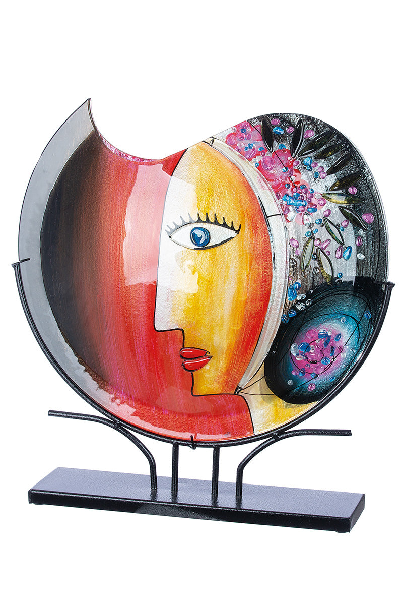 Kleurrijke vloervaas Cloe 48 cm