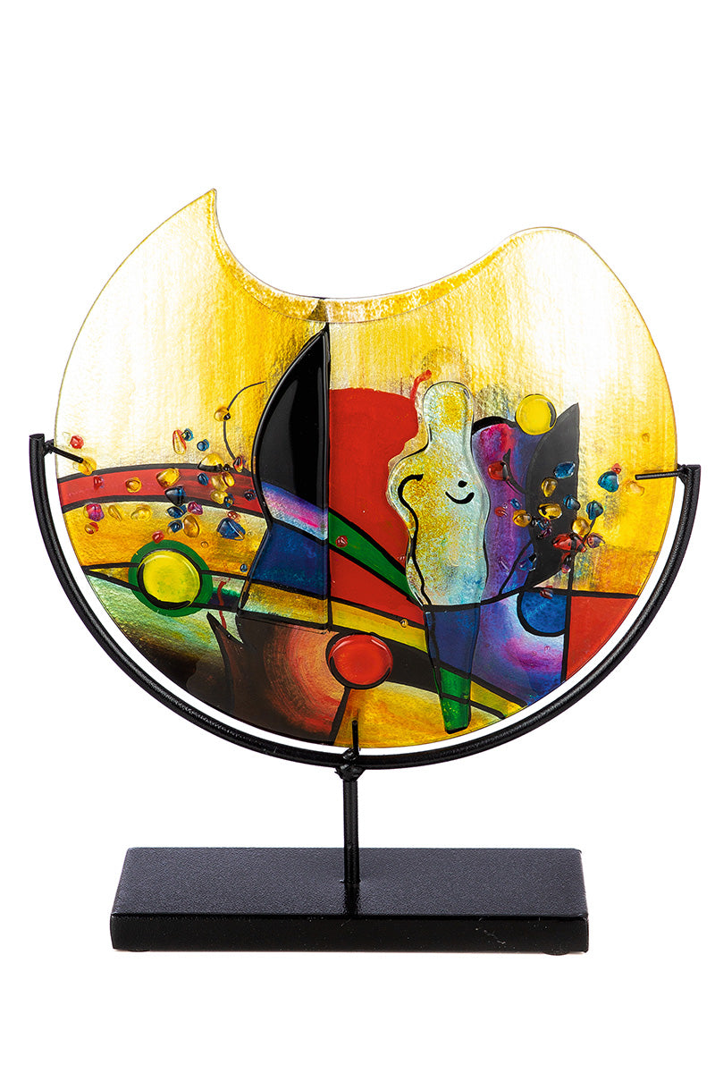 Kleurrijke vaas Silhouette 38 cm
