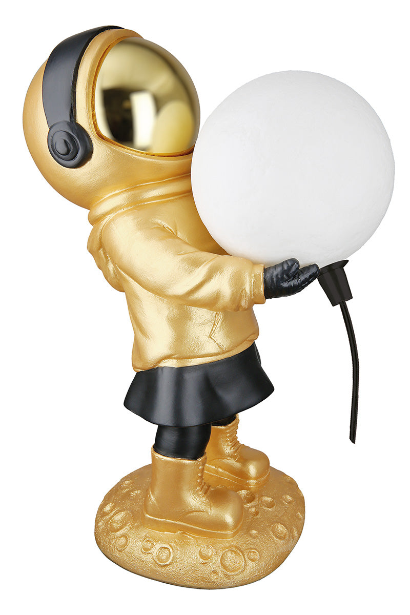 LED Astronaut Tafellamp Apollo Goud