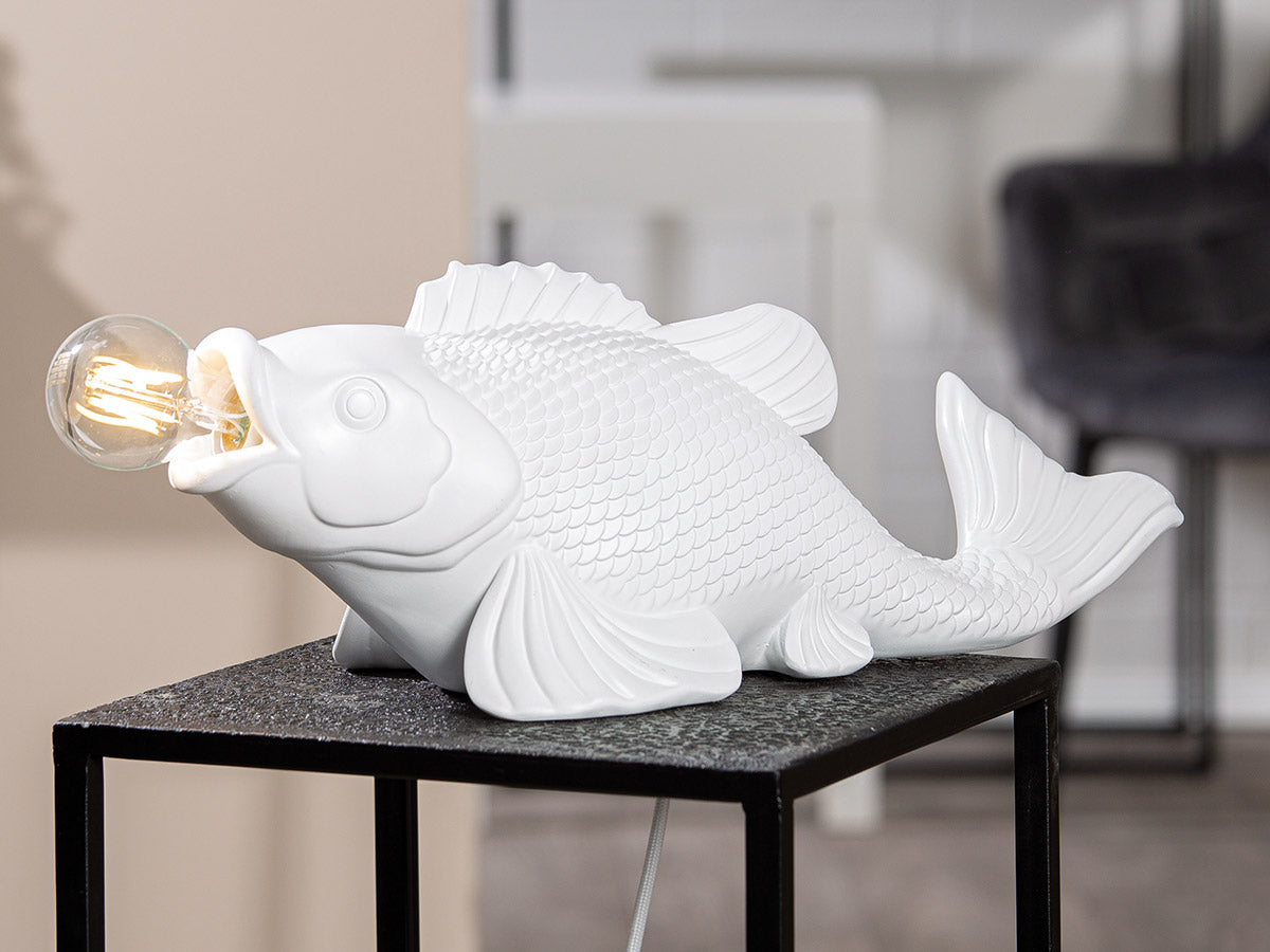 Koi Vis Tafellamp Wit Design