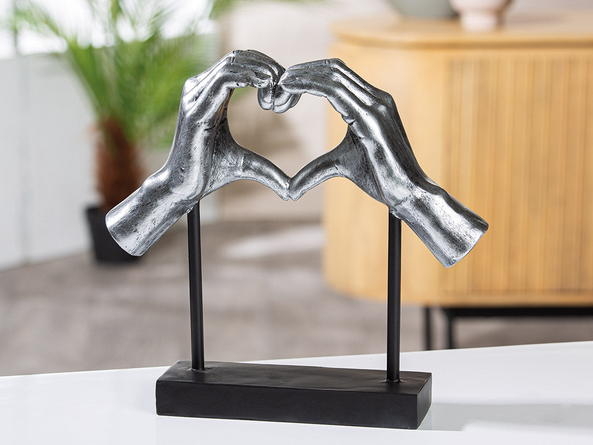 Hart Sculptuur Amour Zilver
