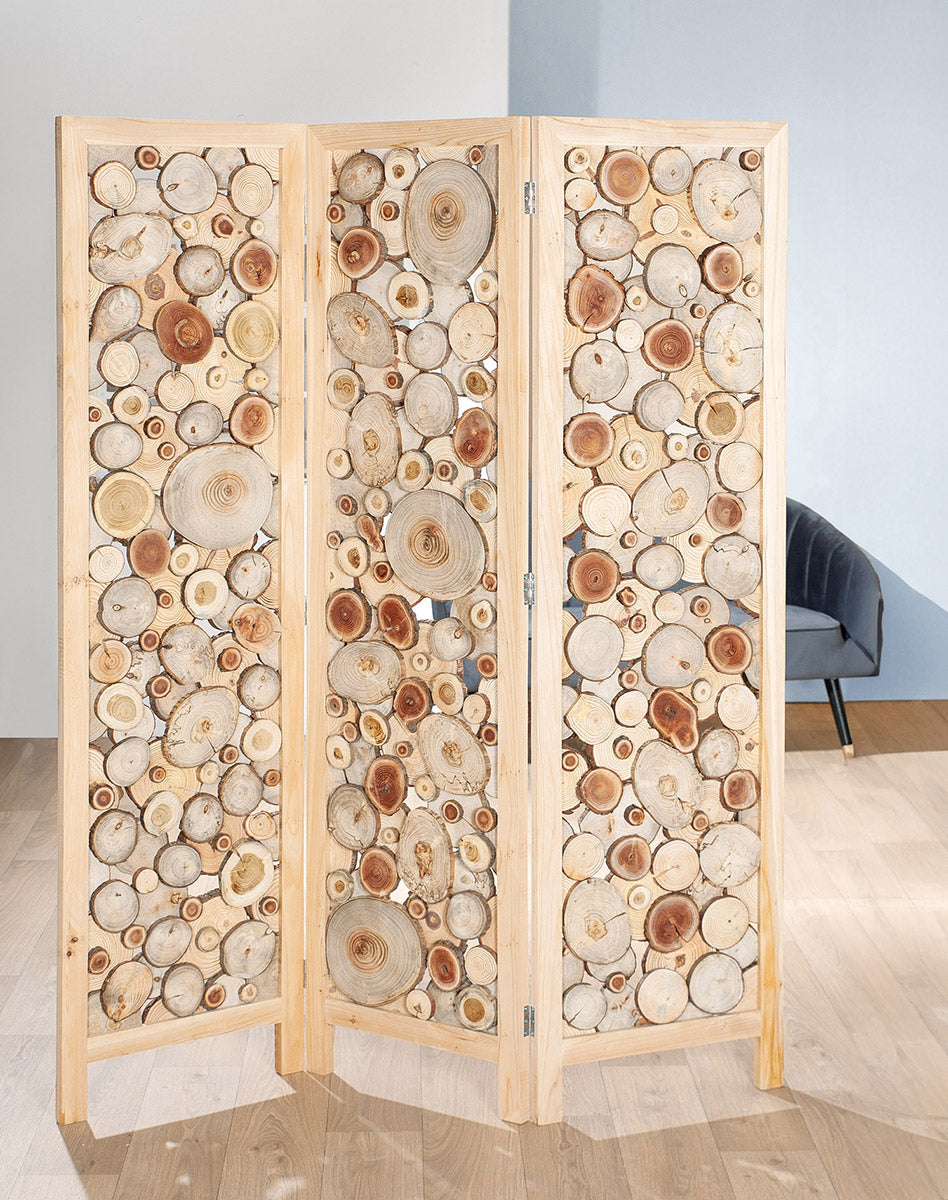Legno Houten Kamerscherm Natuurlijk