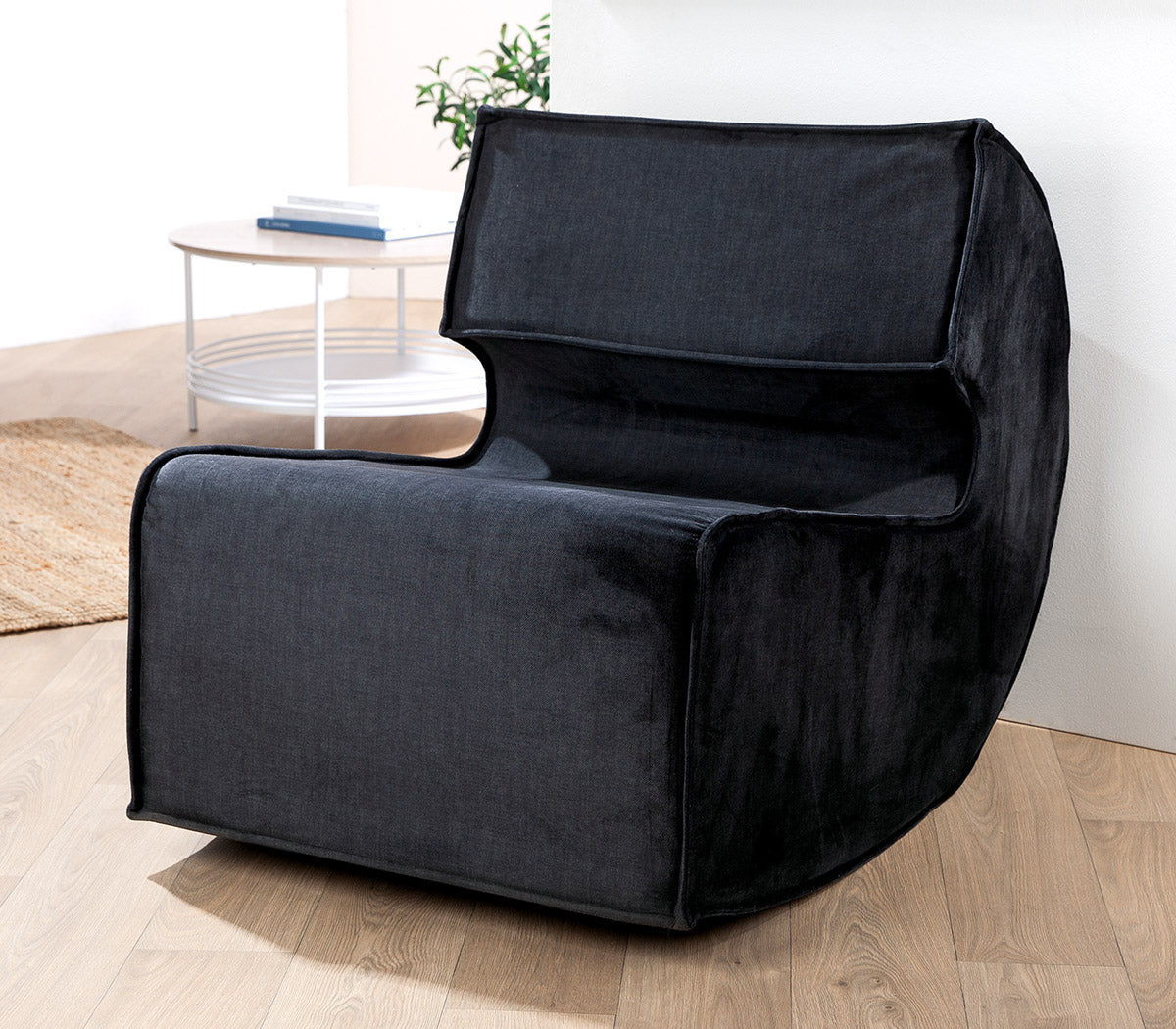 Zwarte Nobra Stoffen Fauteuil