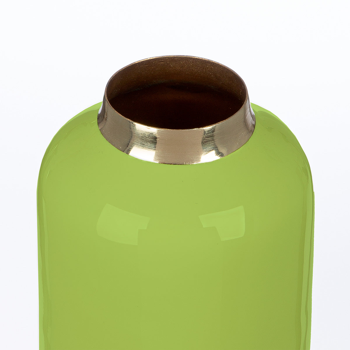 Roro Metalen Vaas Crème-Groen 20 cm