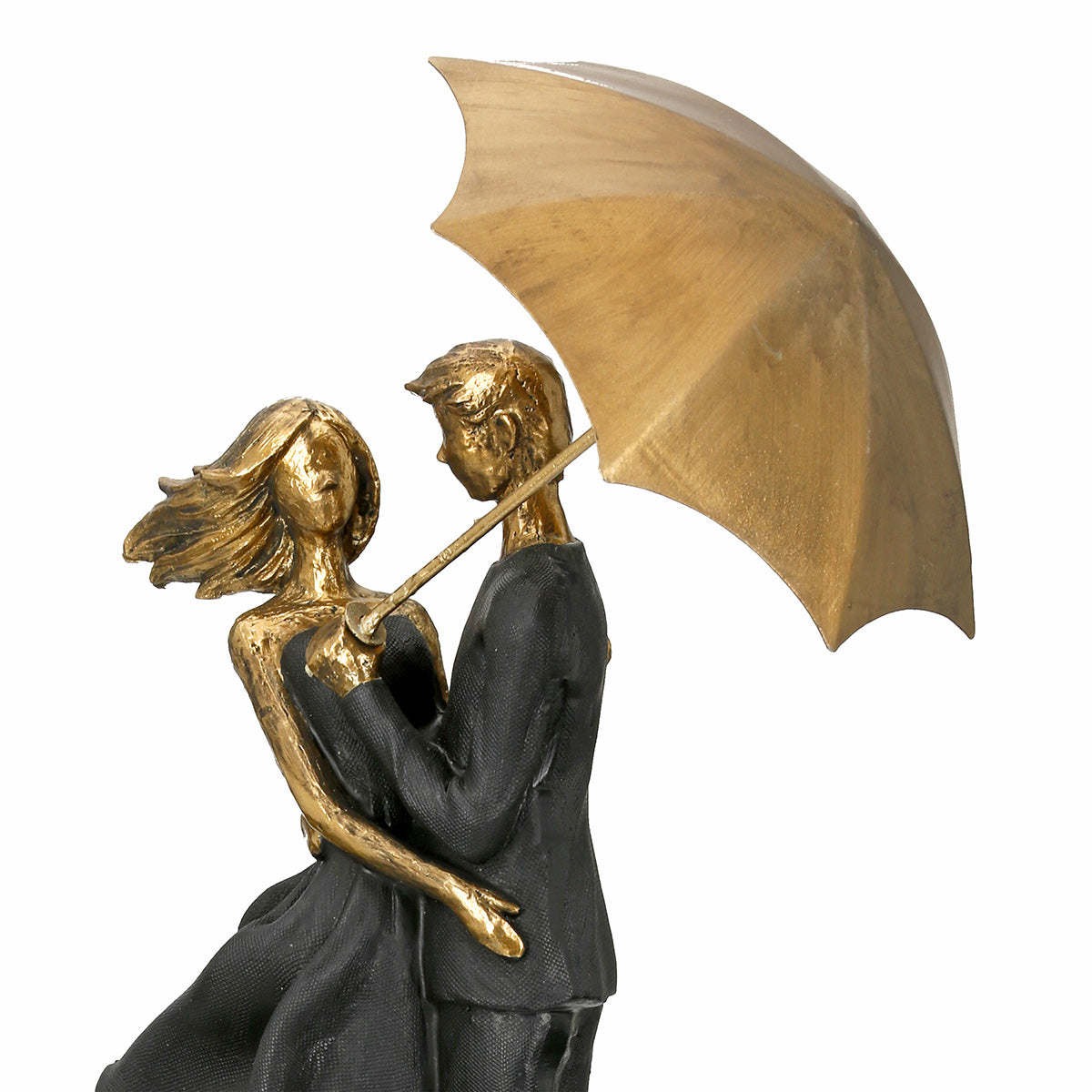 Rain Sculptuur Paar Zwart-Goud