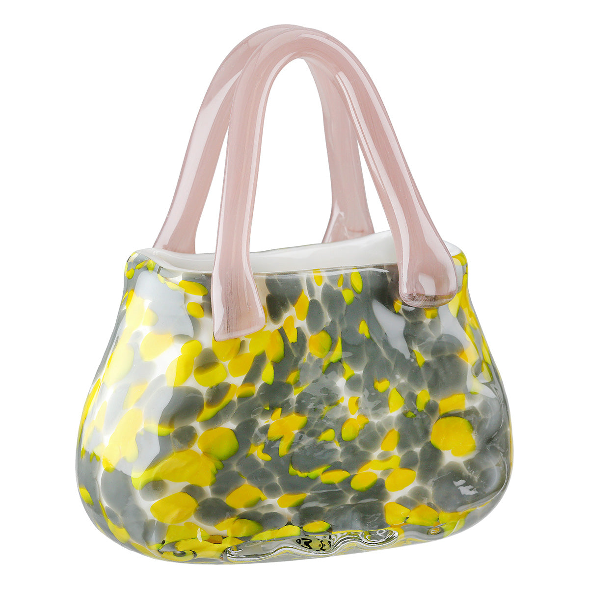 Glazen handtasvaas multicolor 20 cm